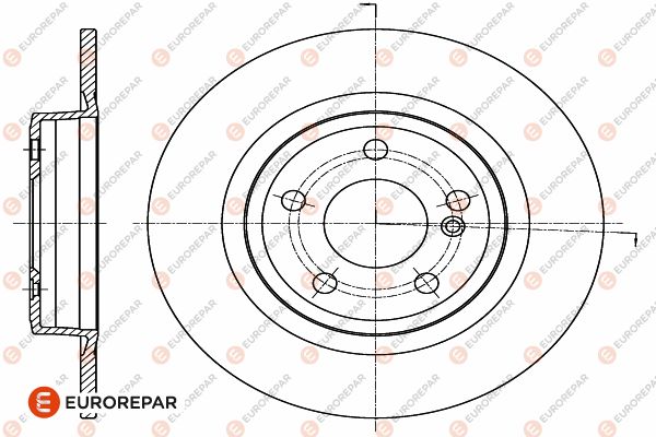 Тормозной диск EUROREPAR 1642775180