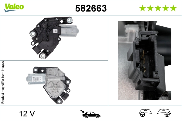 Двигатель стеклоочистителя original part VALEO 582663
