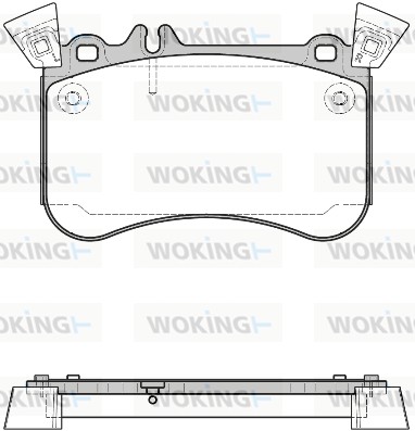 Комплект тормозных колодок дисковый тормоз WOKING P15653.10