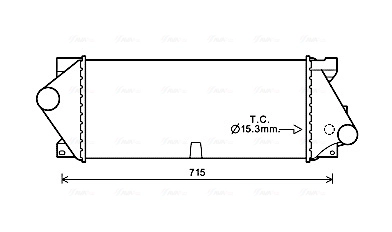 Интеркулер AVA QUALITY COOLING MSA4677