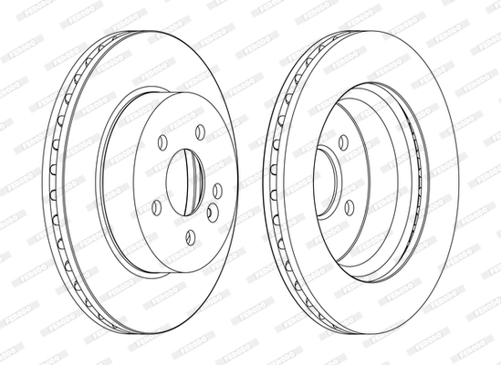Тормозной диск premier FERODO DDF1036C