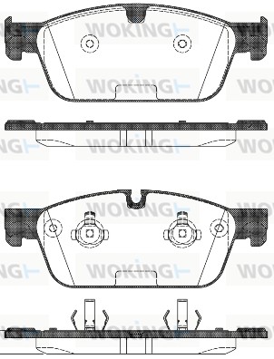 Комплект тормозных колодок дисковый тормоз WOKING P14113.00