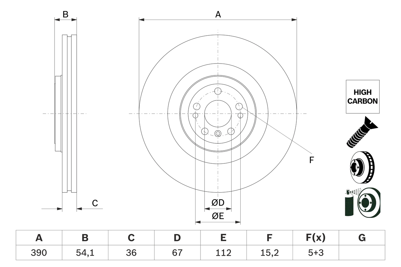 Тормозной диск BOSCH 0 986 479 E96
