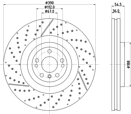 Тормозной диск pro high carbon HELLA/BEHR/PAGID 8DD 355 134-711
