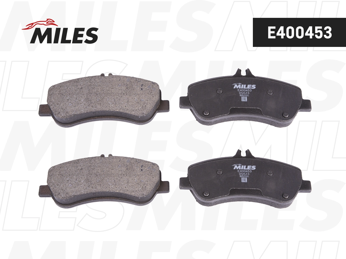 Комплект тормозных колодок дисковый тормоз MILES E400453