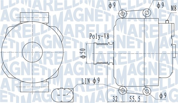 Генератор MAGNETI MARELLI 063732055010
