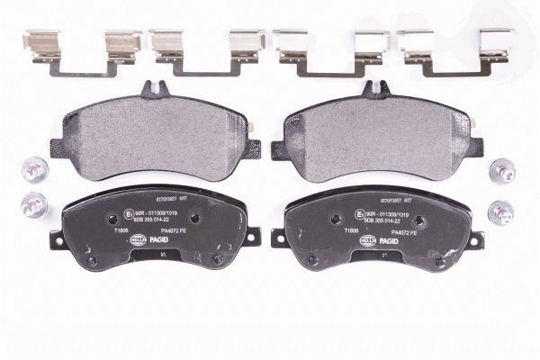 Комплект тормозных колодок дисковый тормоз HELLA/BEHR/PAGID 8DB 355 014-221