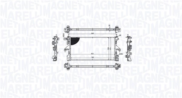 Радиатор охлаждение двигателя MAGNETI MARELLI 350213215300