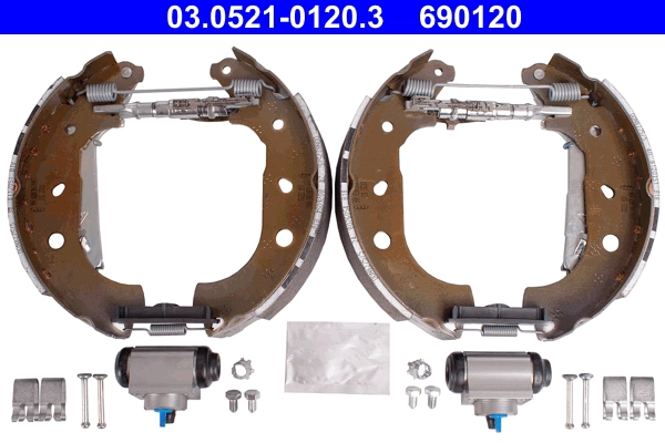 Комплект тормозных колодок original ate topkit ATE 03.0521-0120.3