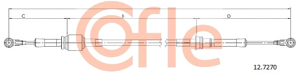Трос механическая коробка передач COFLE 12.7270