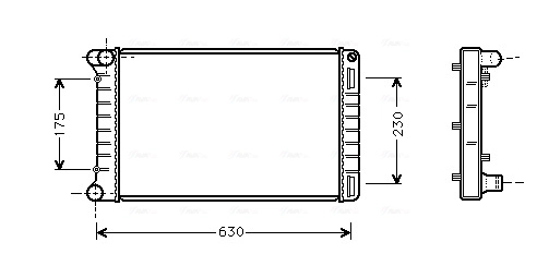 Радиатор охлаждение двигателя AVA QUALITY COOLING FTA2210
