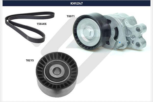 Поликлиновой ременный комплект HUTCHINSON KHV 247