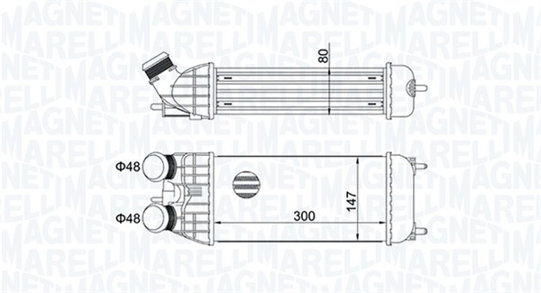 Интеркулер MAGNETI MARELLI 351319204470