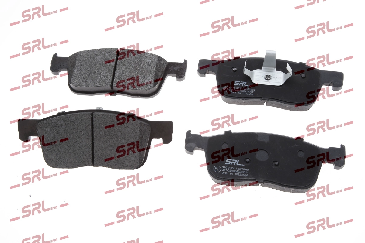 Комплект тормозных колодок дисковый тормоз SRLINE S70-0724
