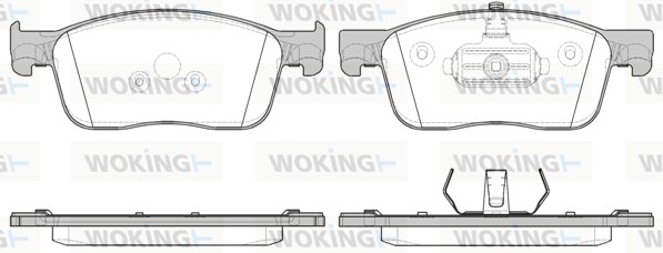 Комплект тормозных колодок дисковый тормоз WOKING P16193.00