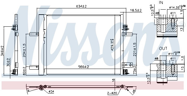 Конденсатор кондиционер first fit NISSENS 941042