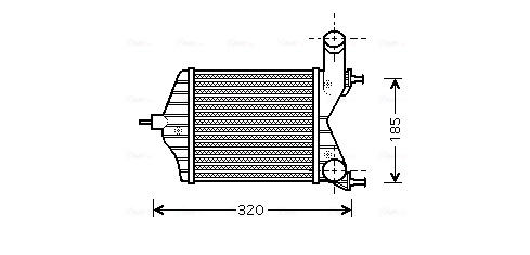 Интеркулер AVA QUALITY COOLING FTA4280