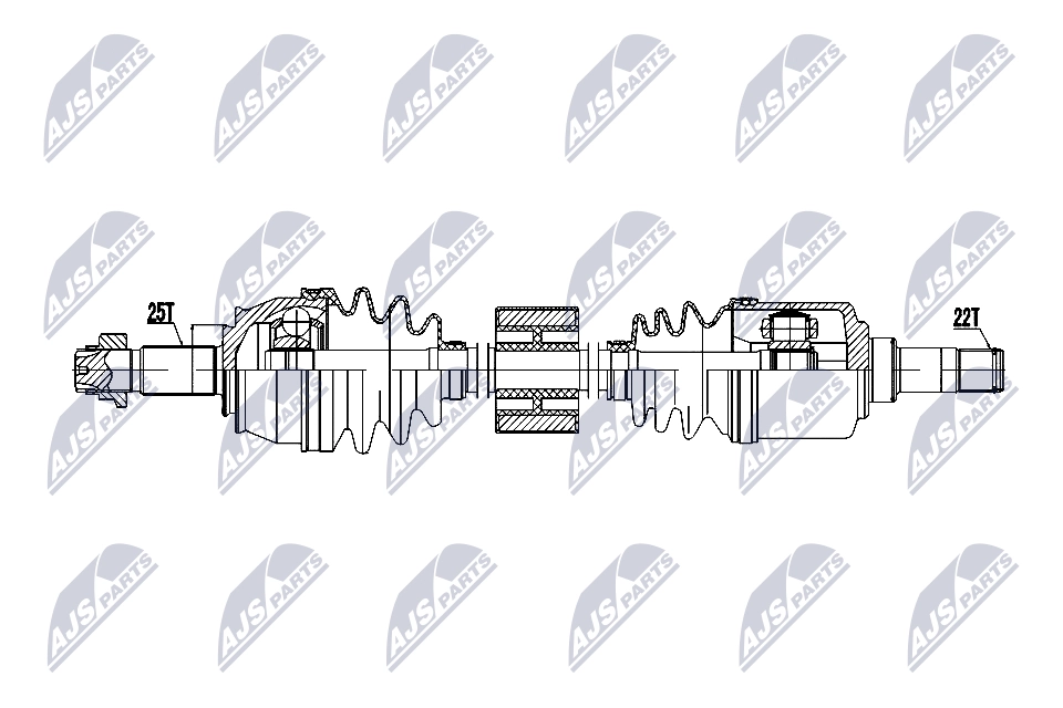 Приводной вал NTY NPW-FT-081