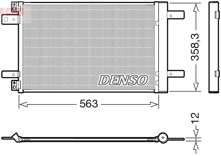 Конденсатор кондиционер DENSO DCN21032