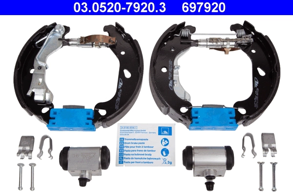 Комплект тормозных колодок original ate topkit ATE 03.0520-7920.3