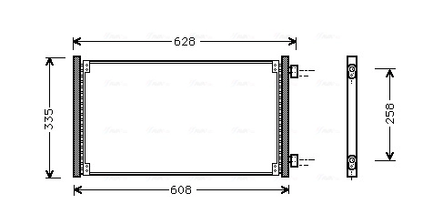 Конденсатор кондиционер AVA QUALITY COOLING FT5213