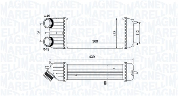 Интеркулер MAGNETI MARELLI 351319204250