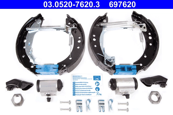 Комплект тормозных колодок original ate topkit ATE 03.0520-7620.3