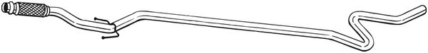 Труба выхлопного газа BOSAL 975-001