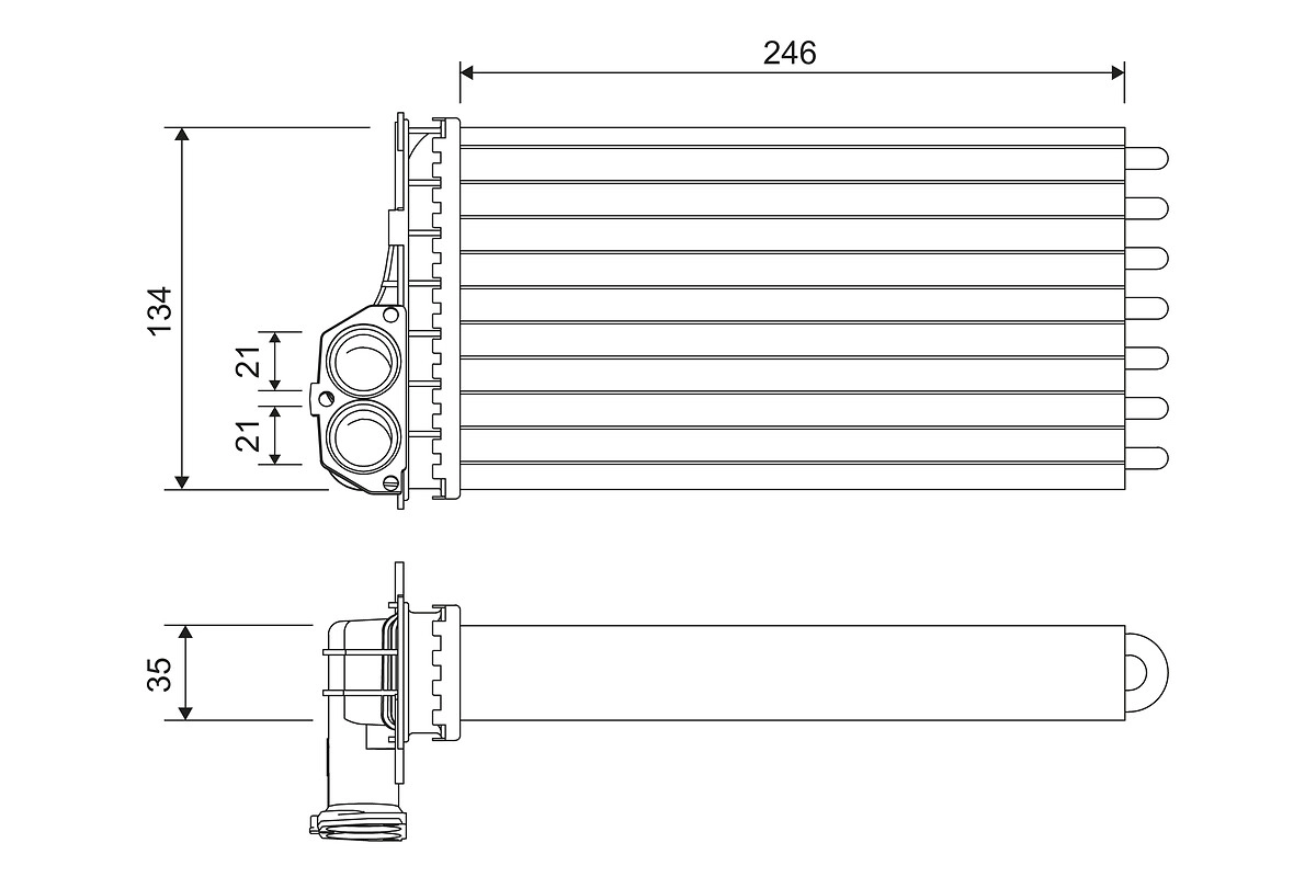 Теплообменник отопление салона VALEO 811565