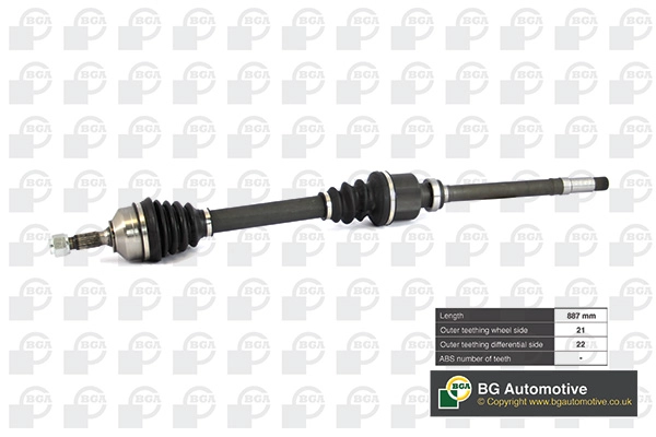 Приводной вал BGA DS6714R