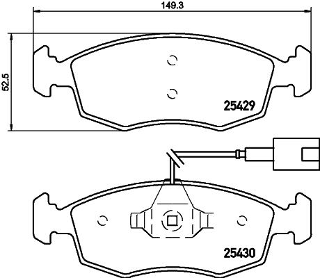 Комплект тормозных колодок дисковый тормоз HELLA/BEHR/PAGID 8DB 355 019-651
