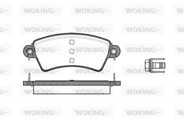 Комплект тормозных колодок дисковый тормоз WOKING P6263.00