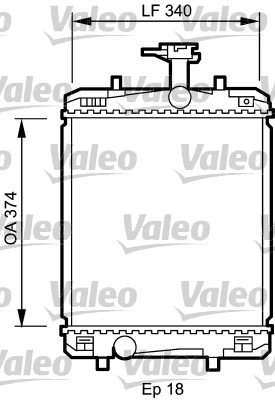 Радиатор охлаждение двигателя VALEO 735072