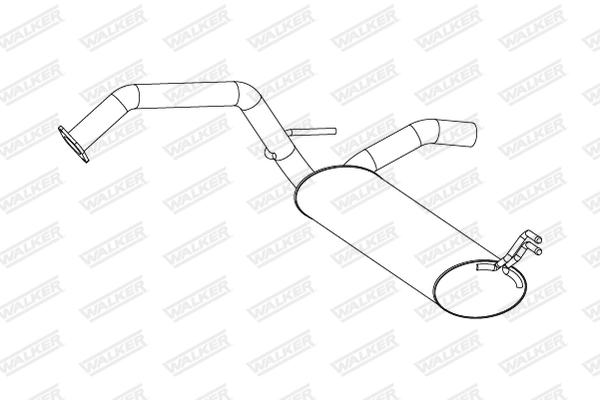 Глушитель выхлопных газов конечный WALKER PRODUCTS 25285