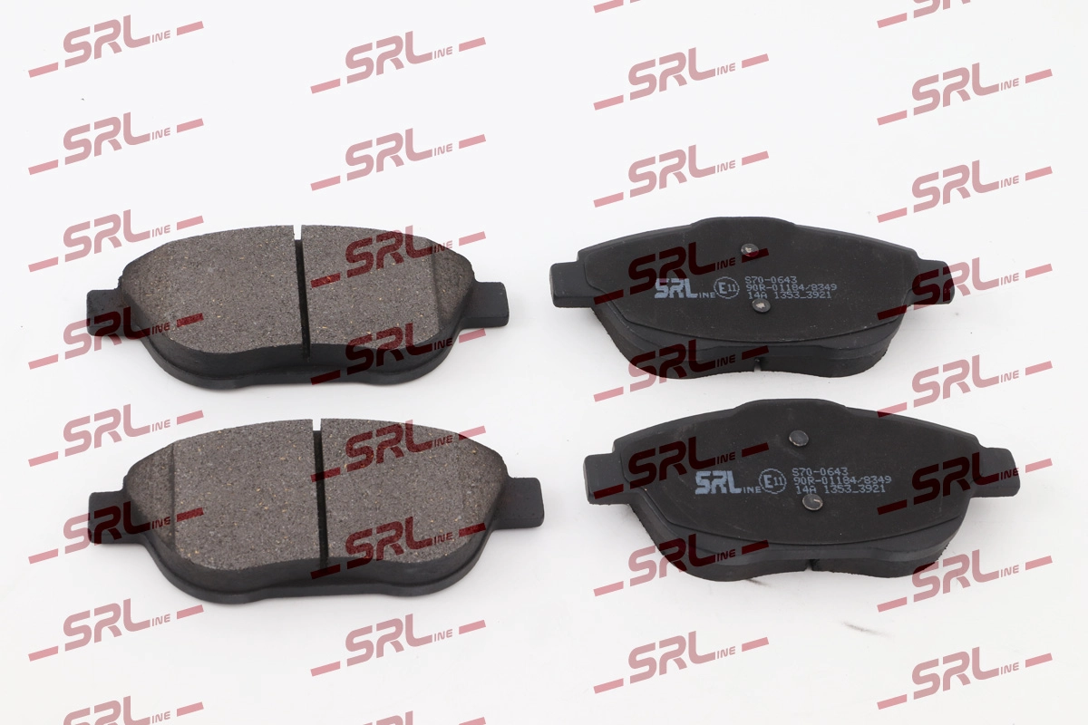 Комплект тормозных колодок дисковый тормоз SRLINE S70-0643