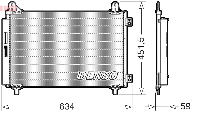 Конденсатор кондиционер DENSO DCN21034