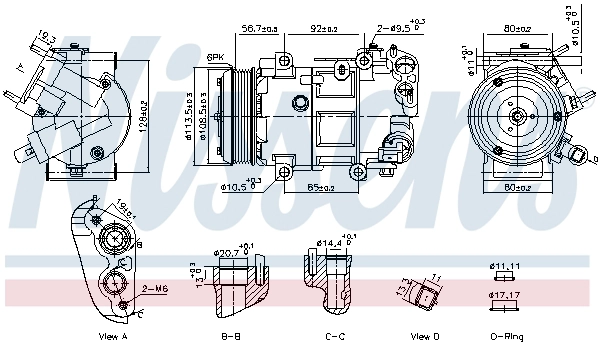 Компрессор кондиционер NISSENS 891109