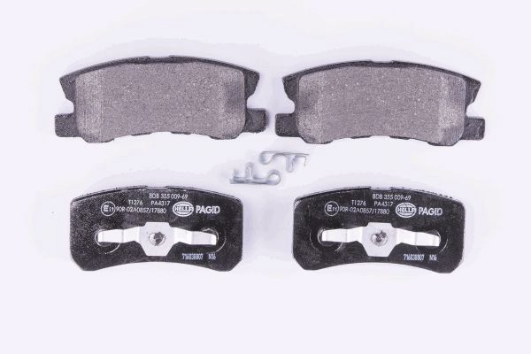 Комплект тормозных колодок дисковый тормоз HELLA/BEHR/PAGID 8DB 355 009-691