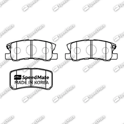 Комплект тормозных колодок дисковый тормоз SPEEDMATE SM-BPJ020