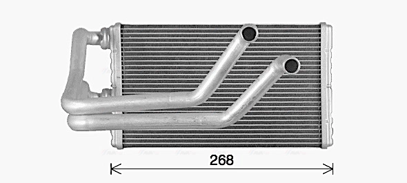 Теплообменник отопление салона AVA QUALITY COOLING MT6287