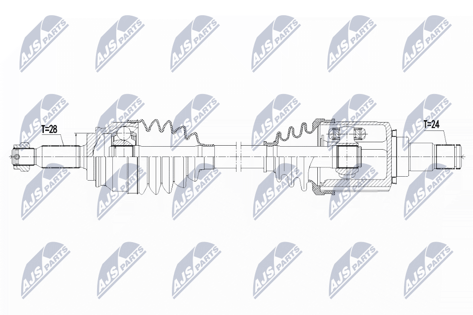 Приводной вал NTY NPW-CT-125