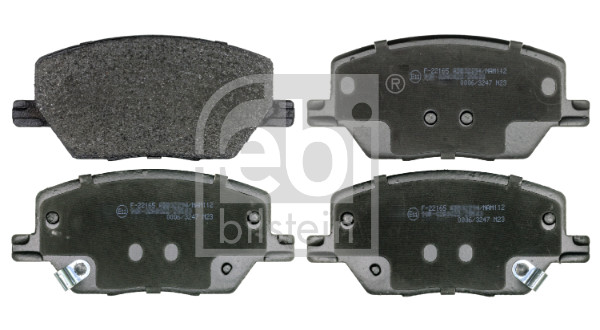 Комплект тормозных колодок дисковый тормоз FEBI BILSTEIN 116381