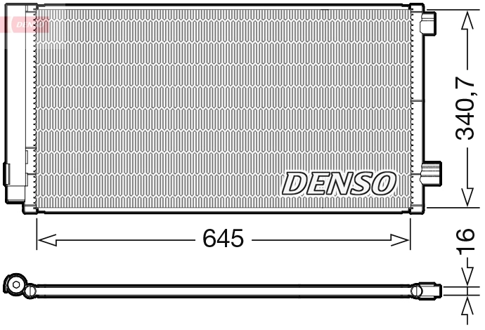 Конденсатор кондиционер DENSO DCN06020
