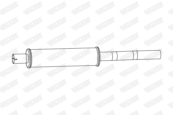 Средний глушитель выхлопных газов WALKER PRODUCTS 24326