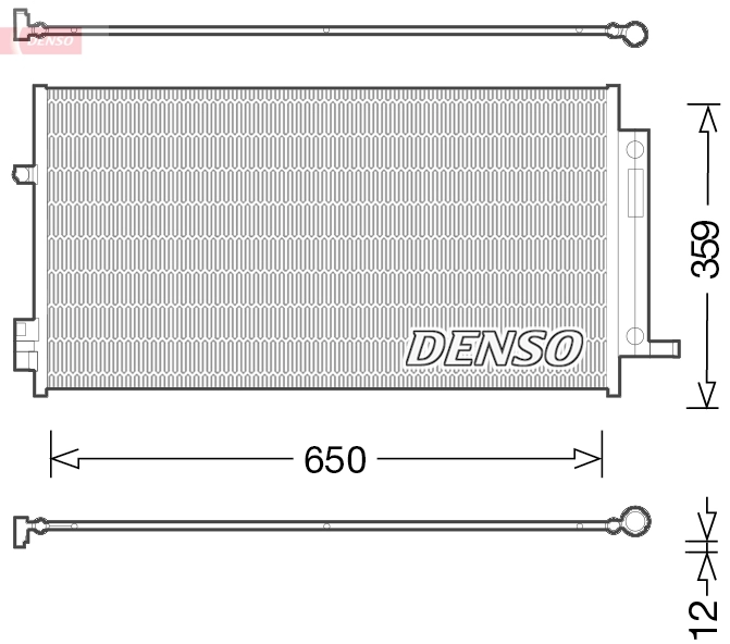 Конденсатор кондиционер DENSO DCN06016