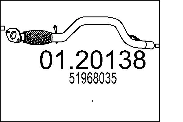 Труба выхлопного газа MTS 01.20138