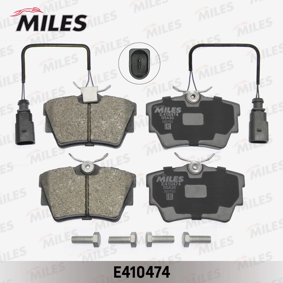 Комплект тормозных колодок дисковый тормоз MILES E410474