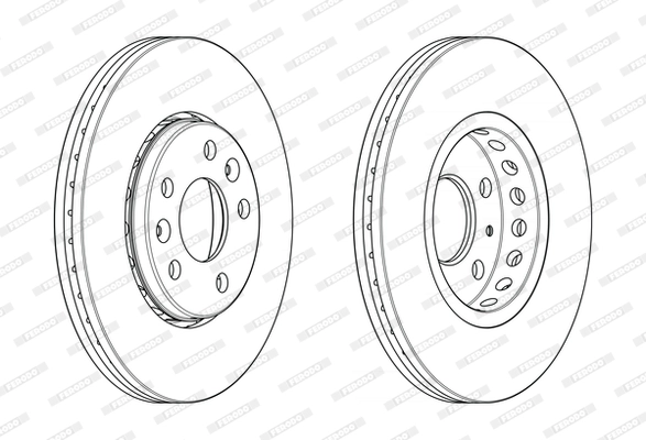 Тормозной диск premier FERODO DDF2507C