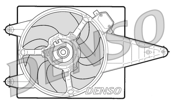 Вентилятор охлаждение двигателя DENSO DER13204