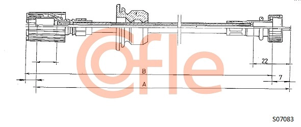 Тросик спидометра COFLE 92.S07083
